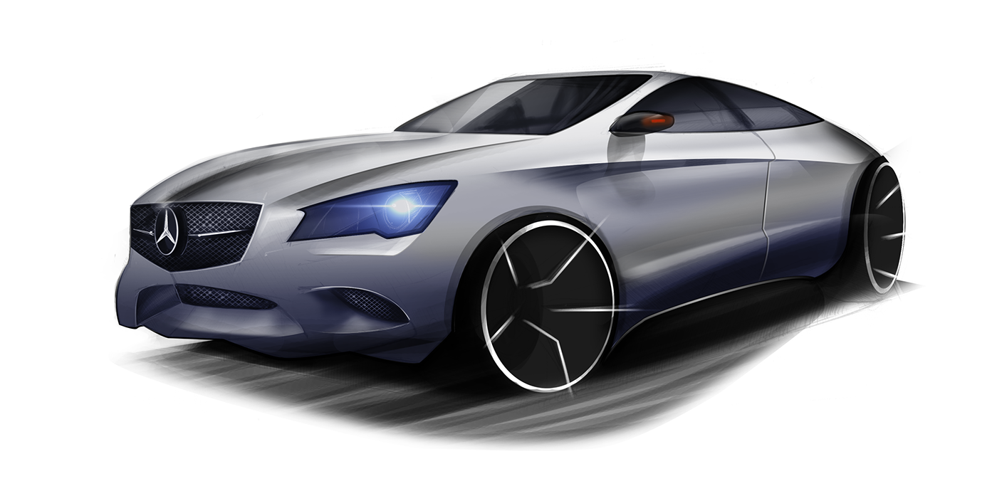 sketch design wacom cintiq car concept