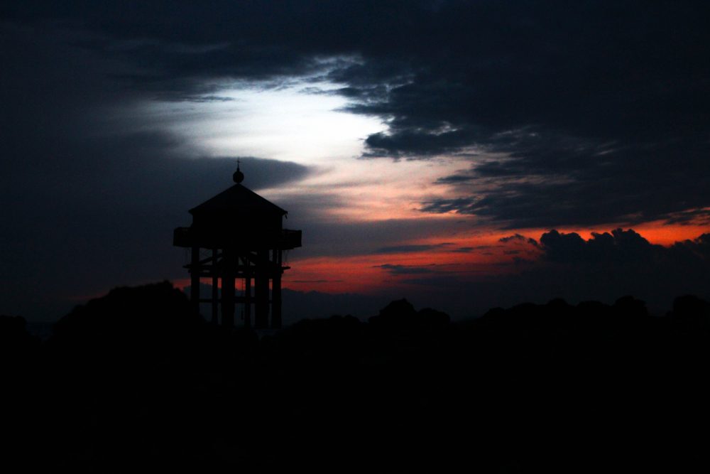 Ciel rouge coucher de soleil