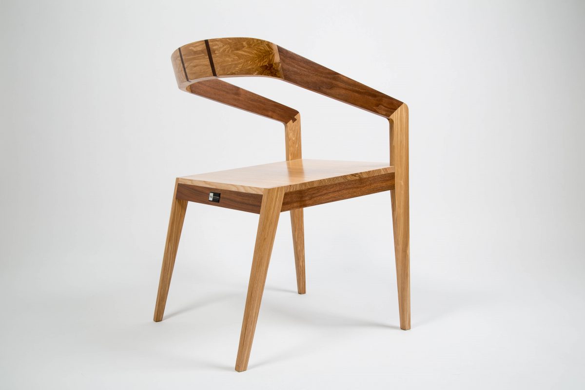 Dovetail chair design woodworking franck grossel ébénisterie artisanat flo thailande